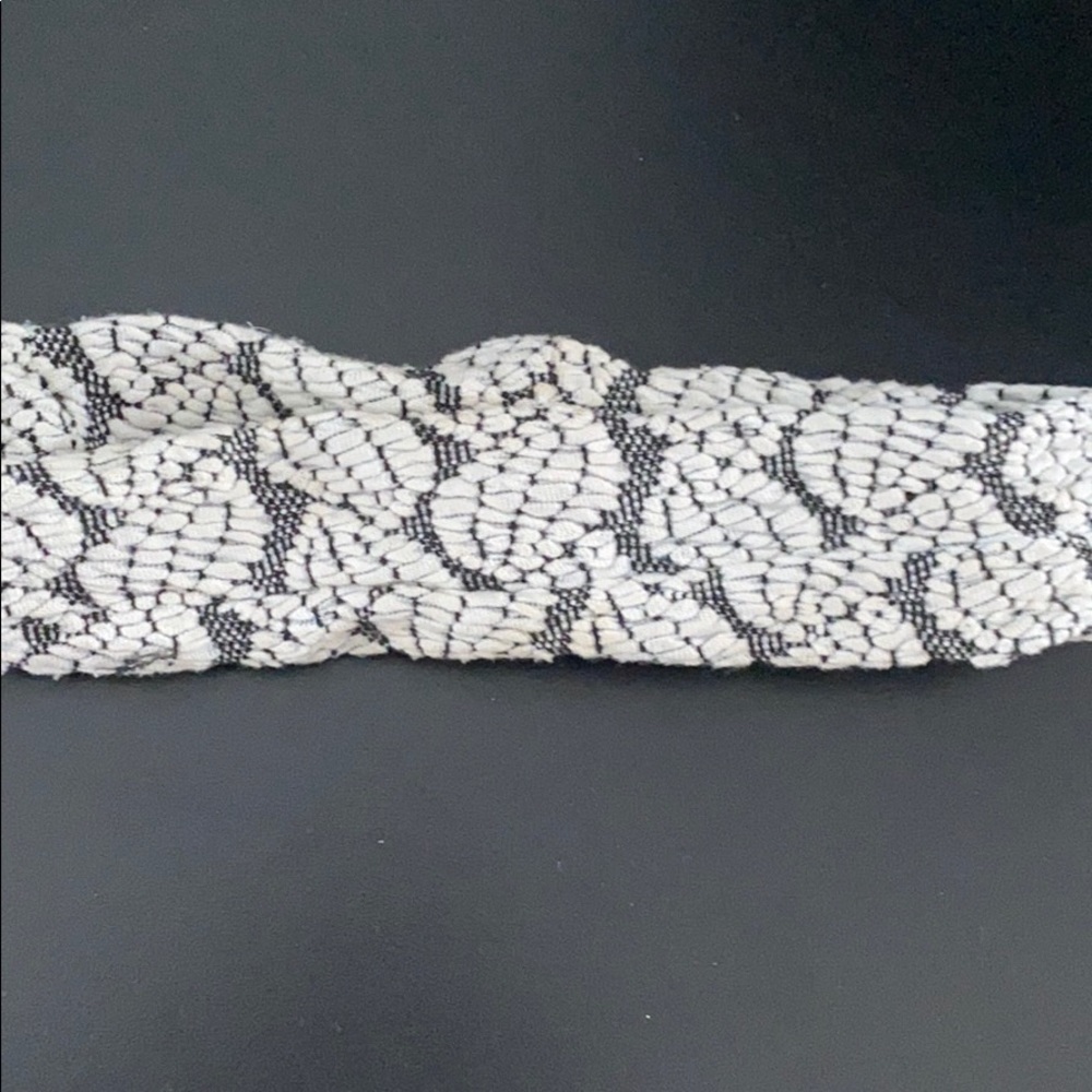White & Black Wrap Headband